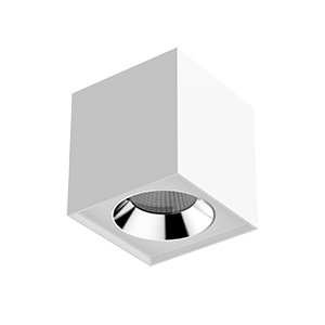 Светодиодный светильник VARTON DL-02 Cube накладной 150х160 мм 36 Вт 4000 K 35° RAL9010 белый матовый